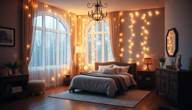 24 Fairy Lights Bedroom Ideas