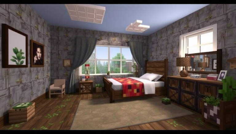 21 Minecraft Bedroom Ideas
