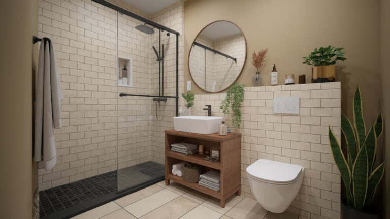 24 Small Space Bathroom Design Ideas